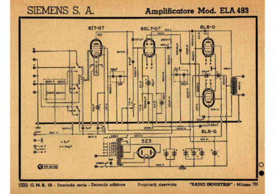 Siemens ELA493 Amplifier