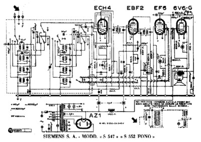 Siemens S547 S552 Fono