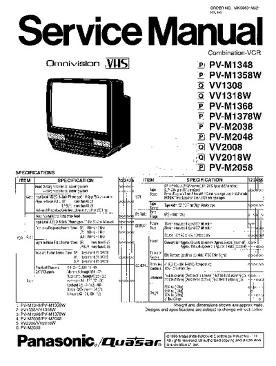 Panasonic, PV-M2058