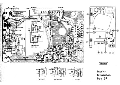 Grundig Music Transistor Boy 59 PCB layout