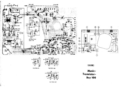 Grundig Music Transistor Boy 100 PCB layout