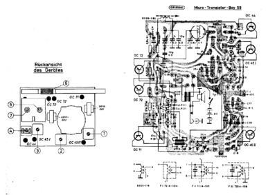 Grundig Micro Transistor Boy 59 PCB layout
