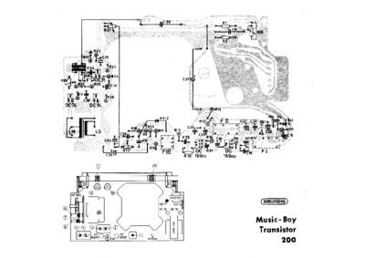 Grundig Music Boy Transistor 200 PCB layout