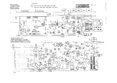 Grundig RF153 RF1100 RF1101 RF2150 RF3300 RF3301 RF3311 PCB layout