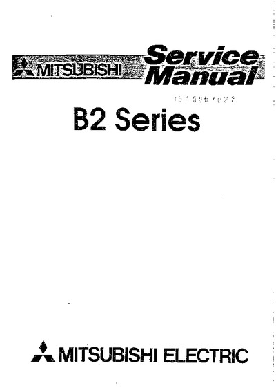 Mitsubishi B2 series s_manual