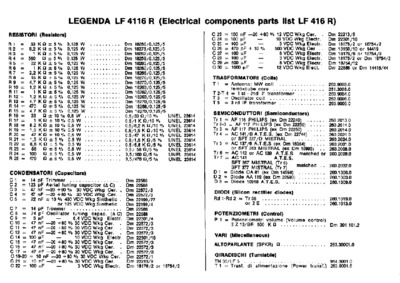 LESA Lesaphon 416R components