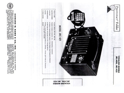 Radio VOCALINE JRC-400, JRC-425