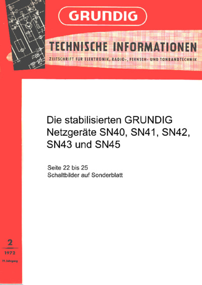 GRUNDIG SN40, SN41, SN42, SN43, SN45