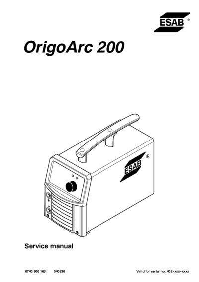 ESAB ORIGO-ARC200