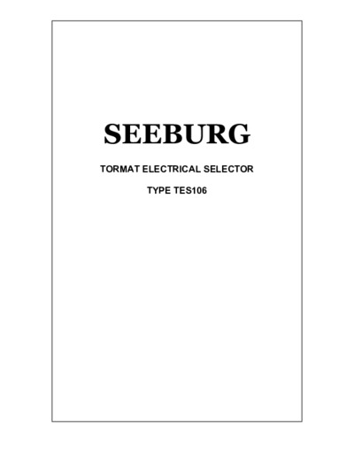 Seeburg TES106