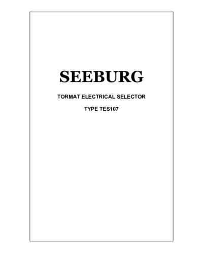 Seeburg TES107