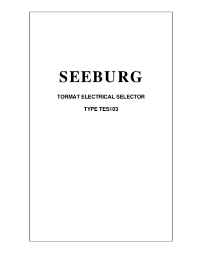 Seeburg TES103