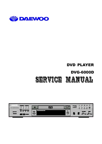 DAEWOO DVD DVG-6000D