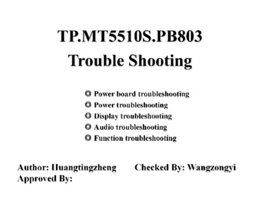TP.MT5510S.PB803 trouble shooting