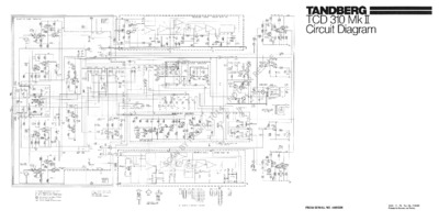 Tandberg TCD-310 Mk2 Stereo Schematic