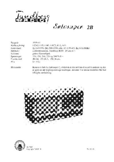 Tandberg Solvsuper-2-B Schematic