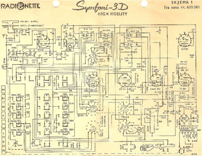 Tandberg Radionette-Symfoni Schematic