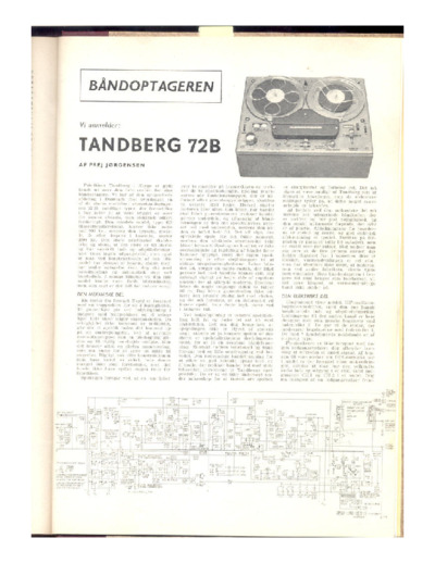 Tandberg 72-B Schematic