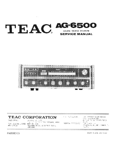 Teac AG-6500