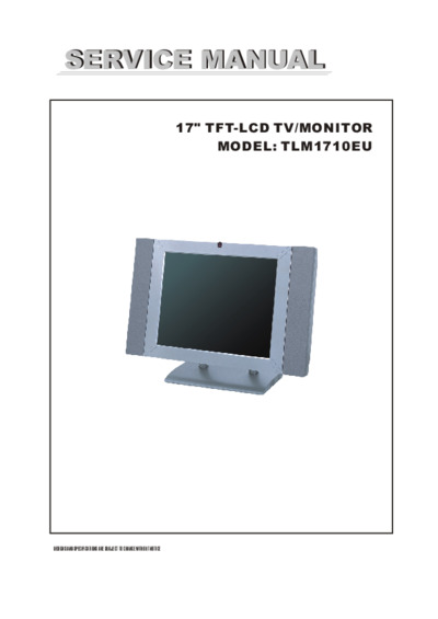 SITRONICS LCD-1701 TLM1710EU