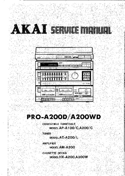 AKAI PRO-A200D, A200WD