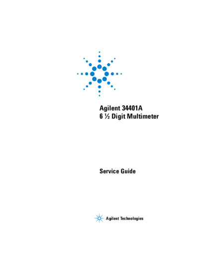Agilent 34401A 6, 5 digital multimeter
