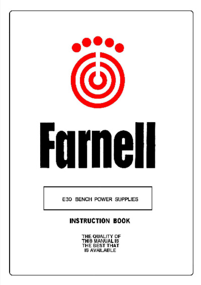 Farnell E30 Bench Power Supplies