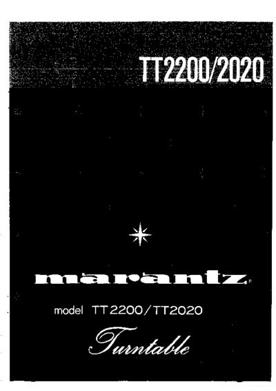 Marantz TT2200, TT2020