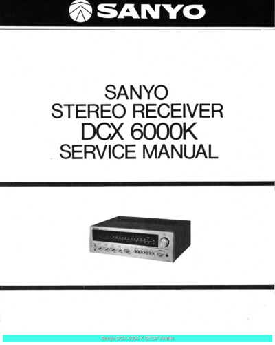 Sanyo DCX6000K