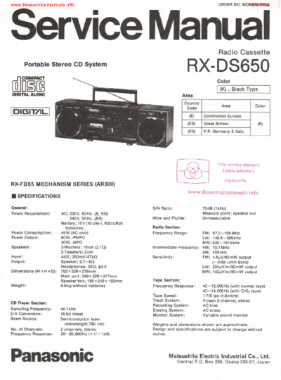 Panasonic RX-DS650