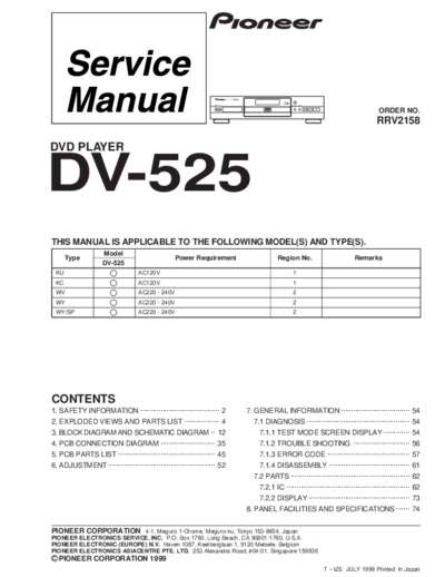 Pioneer DVD DV525