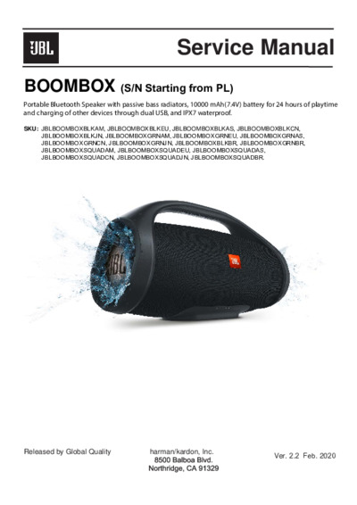 JBL Boombox PL V2.2