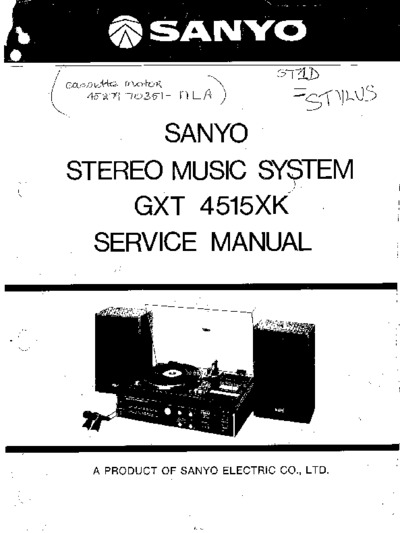 Sanyo GXT 4515xk