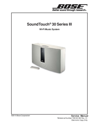 BOSE SOUNDTOUCH-30 SERIES III