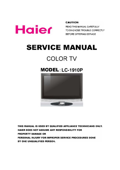 Haier LC-1910P DC0RD0E0700
