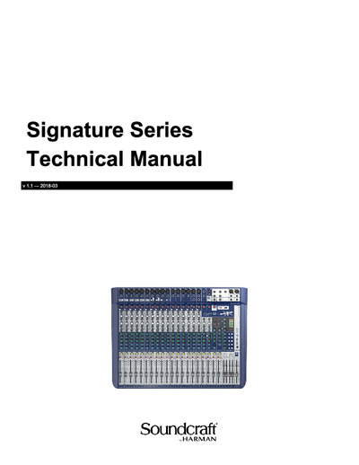 Soundcraf - Signature 10, 12, 16, 22 Ver.1.1 Series