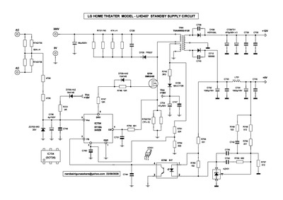 LG LHD457 Supply Circuit