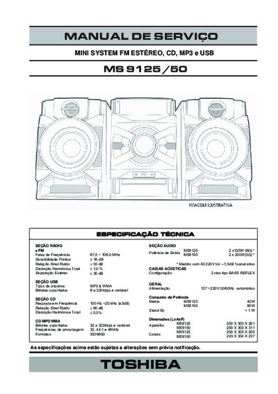 Toshiba MS-9125 MS-9150