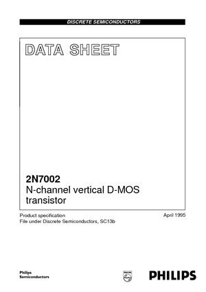 N-Channel enhancecement mode vertical D-MOS transistor